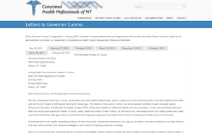 Letter to Governor of NY