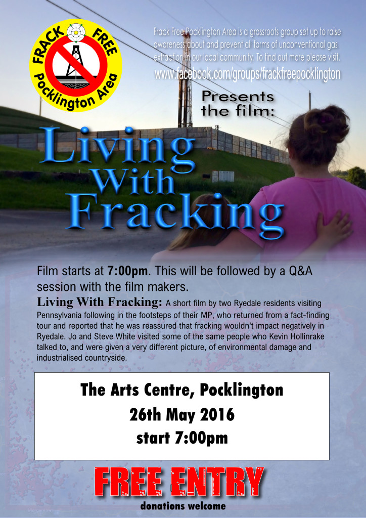 Living with Fracking film Pocklington