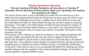 Sproatley Meeting 09122014