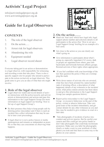 Guide for Legal Observers