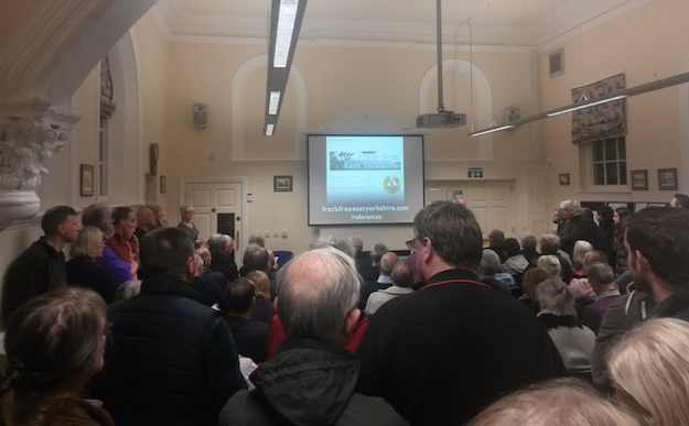 2015 11 09 Fracking Info Eve Driffield packed Cass Hall_