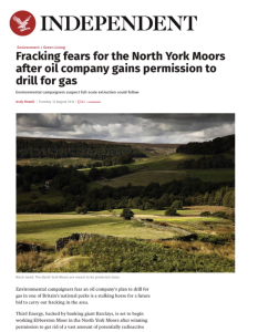Indy fracking fears waste water injection N Y Moors