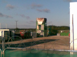 Flare stack by day